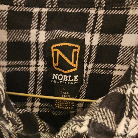 Black and White Plaid Flannel - Picture 2 of 5